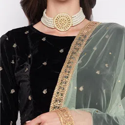 Clora Creation Sequinned Tasselled Border Dupatta image 4