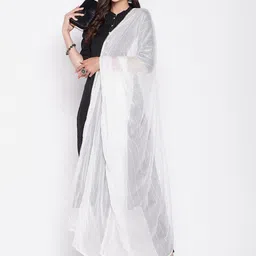 Clora Creation Embroidered Dupatta with Sequinned image 5