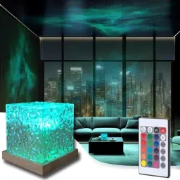 Wave Water Night Light Projector Table Lamp-15