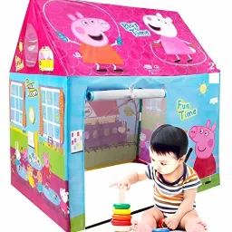 Jambo Size Pig Play Tent House With Pipe For Girls & Boys, Light Weight-16