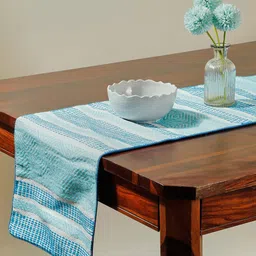 Fabindia Blue Embroidered Table Runner-53