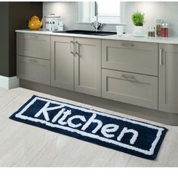 AEROHAVEN Navy Blue Quirky Anti Slip Kitchen Runner-46