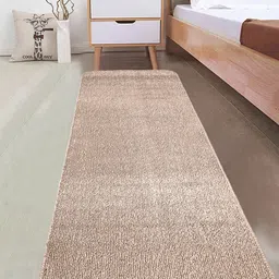 Saral Home Brown Handloom Solid Runner-33