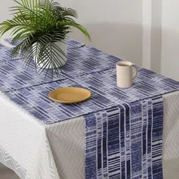 HANDICRAFT PALACE Blue Printed  Pure Cotton Table Runner-26