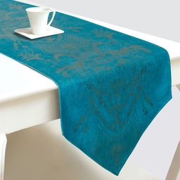 DREAM WEAVERZ Blue & White Printed Table Runner-44