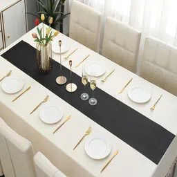 HOKIPO Black Geometric Design Rectangular Table Runner image 5