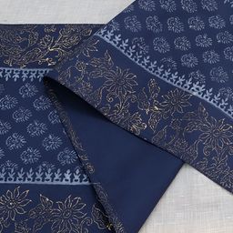 DESIGN GAATHA Blue Ethnic Motifs Printed Table Runner image 4