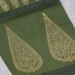 DESIGN GAATHA Green & Yellow Floral Printed Table Runner image 4