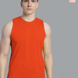 FBAR Pack Of 2 Round Neck Sleeveless Skin Friendly Pure Cotton Innerwear Gym Vest-image-39