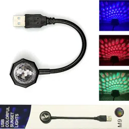 360 Degree Flexible Car Disco Light 7 Colors + 9 Functional Mode Night Light Shower Laser Light-image-23
