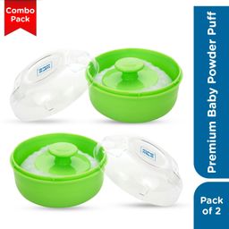 meemee Soft-Feel Powder Puff with with Box Holder Container for New Born and Kids-picture-14