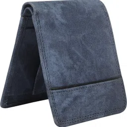 Men Blue Artificial Leather Wallet-image-22