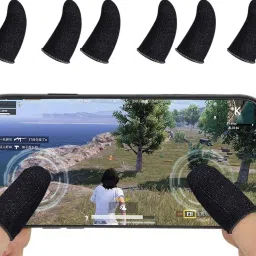 Universal Fit Set of 8 Gaming PUBG Finger Sleeves Combo Edition Finger Sleeve-image-48