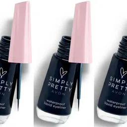 Simply Pretty Liquid Eyeliner 7.5g - Black 7.5 g (Black) (Set of 3) 22.5 ml-image-3