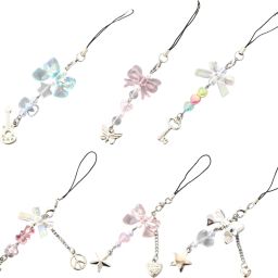 Verilux Cute Phone Charms 6PCS for Girls Sweet Stylish Phone Chain Accessories Set Gift Phone Charm-image-20