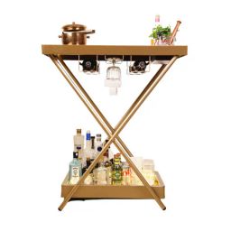 haus of bars by speedx Model J Steel Portable Bar Table In Matte Gold Finish-picture-33