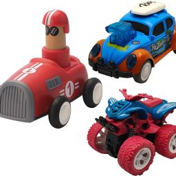 Unbreakable Four-Wheel Drive Friction Powered Diecast Toy Set-P25-29