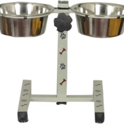 Standard Food Bowl Stand 1000 ml Round Stainless Steel Pet Bowl-58