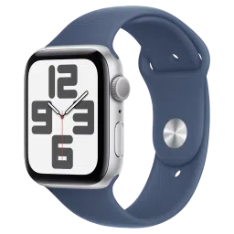 Apple Watch SE GPS with Denim Sport Band - S/M (44mm Retina LTPO OLED Display, Silver Aluminium Case)-picture-35