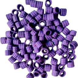 PURPLE 3 Cut Rubber 50 pcs Pigeon Foot Ring Bird Shoulder Guard-image-77
