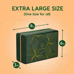 wiselife Printed Yoga Blocks | Yoga Brick,High-Density EVA Foam Soft Surface for Balance- Yoga Blocks image 5