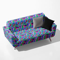 AZ5008082SOF_FB_RF_R-SP_D56^80_VL Watercolor Triangular Pattern D2 Velvet Sofa Fabric Sofa Fabric-55