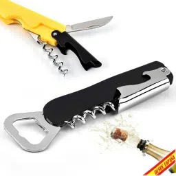 ™3 in 1 Wine Cork Opener Knife Multifunction Folding Bottle Opener Multifunction Bottle Stainless Steel Wine Corkscrew Beer Bottle Can Remover Bottle Opener-picture-27