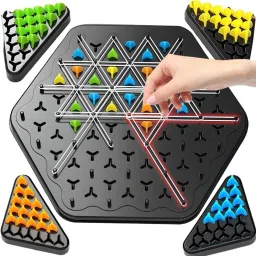 redsky Chain Triangle Chess Game, Triggle Elastic Band Game image 5