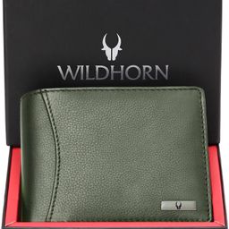 wildhorn Men Casual Green Genuine Leather RFID Wallet-picture-16