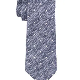 The Tie Hub Men Printed Linen Silk Skinny Tie-35