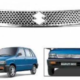 Chrome Front Grill Cover Maruti Suzuki Car 800 Model Chrome, Glossy Maruti 800 Front Garnish-image-0