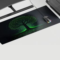 ZeraCustoms Cyber Tree-MAT-L Desk Mat | Anti-Skid |60 x 28 cm | Gaming Mat Non Slip Base Mousepad-image-96