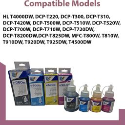 SDS Refill Ink for BT 6000BK / 5000Y/C/M Compatible in Brother HL T4000DW , DCP - T220 ,DCP - T300 ,DCP - T310 ,DCP - T420W ,DCP - T500W ,DCP - T510W , DCP -T520W ,DCP - T700W , DCP -T710W , DCP -T720DW ,DCP - T8200DW , DCP -T825DW Printers Black + Tri Color Combo Pack Ink Bottle image 5