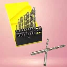 Heavy-Duty 13PC Drill Bit Kit for Metal, Wood, and Plastic Drilling-46