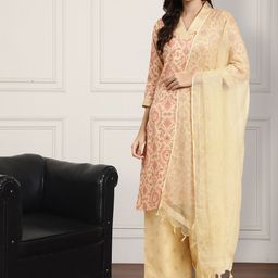 Anouk Women Floral Printed Regular Kurta with Palazzos & With Dupatta-picture-12