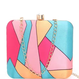 Anouk Geometric Printed Box Clutch With Shoulder Strap image 2