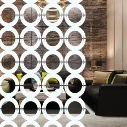 olive tree White Engineered Wood Hanging Wood Divider-picture-4