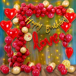 Solid Happy Birthday Balloon Set Birthday Decoration Balloon Decoration Items Set Balloon-image-84
