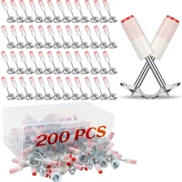 200 Pcs Manual Steel Nail Gun Nails 7.3mm Round Concrete Nails, Wall Fixing Tool Rivet-15