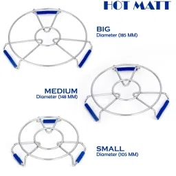 Stainless Steel Trivet Hot Pot Stand Dining Table hot mat Glossy Trivet-34