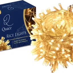 40 LEDs 12 m Yellow Steady String Rice Lights-2