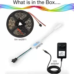 RADIYON 5M Smart RGBIC LED Strip with App Control, Music Sync, 60led/m Light Strip Light image 2