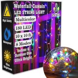 180 LEDs 3 m Multicolor Flickering, Steady String Rice Lights-image-86