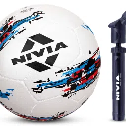 Storm White with Pump Combo Football - Size: 5-picture-15