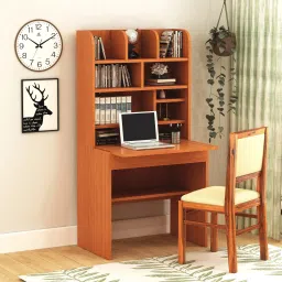 Dune Minimalist Scandinavian-Inspired Storage Shelves Engineered Wood Study Table-17
