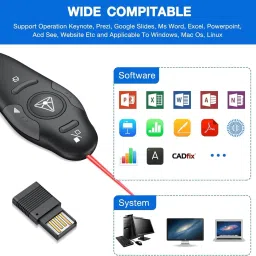 OG X NEXA WITH DEVICE Wireless Presenter Clicker USB Remote for PowerPoint PPT image 3