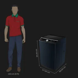 IFB 9 kg 5 Star Fully Automatic Top Load Washing Machine (TL900RB2S, Triadic Pulsator, Royal Blue) image 3