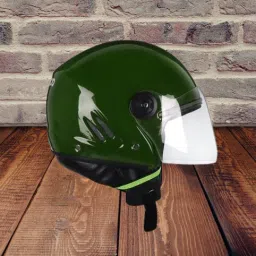 Half Face Helmet_ISI certified_Green023 Motorbike Helmet-image-126