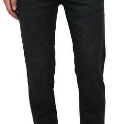 turtle Men Tapered Fit Mid Rise Black Jeans-picture-32