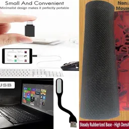 ANJO Wired Keyboard-Wired Mouse-Mouse Pad-USB Hub 2.0-OTG C Type-LED Combo Set image 5